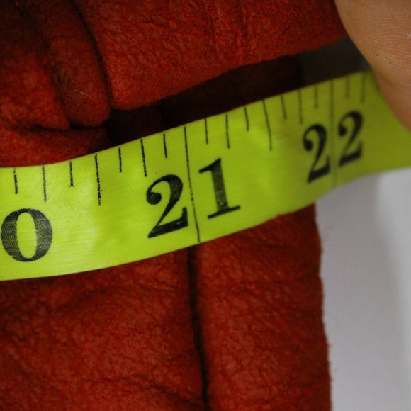 Vintage Scorpio USA Men's Casual Retro Red Suede Button Front Coat Jacket L 90s - Picture 9 of 10